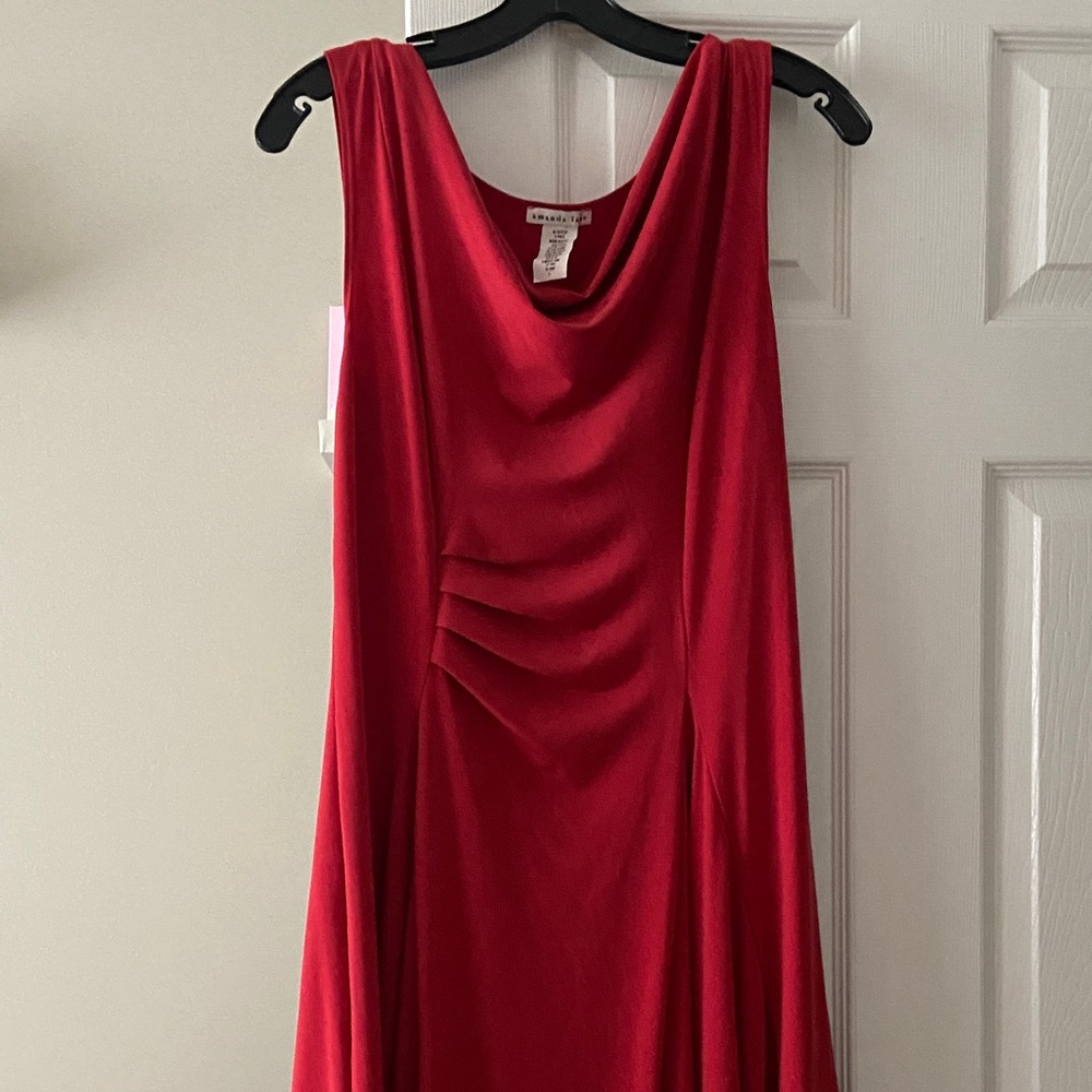 Amanda Lane Red Midi Dress